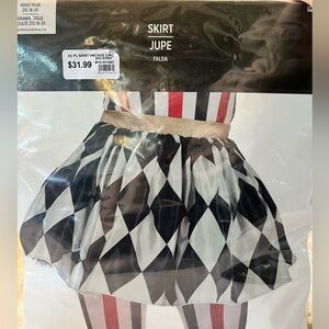 Black and White Harlequin Skirt